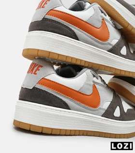 کفش کتانی مردانه طوسی سفید قرمز نایک NIKE SB