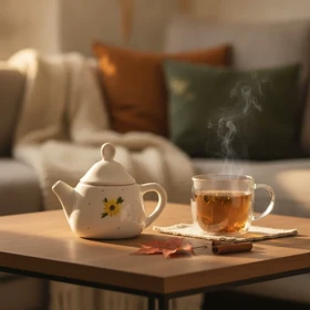 قوری نقلی سرامیک گل