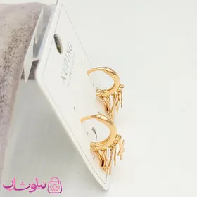گوشواره زنانه حلقه‌ای ژوپینگ با آویز ستاره