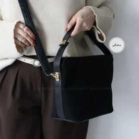 کیف زنانه جیر سامبا دوشی - دستی مدل انیگما (مشکی)