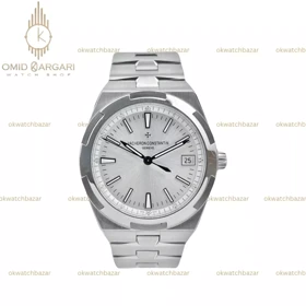 ساعت مچی وشرون کنستانتن اتوماتیک بند سیلور صفحه سفید Vacheron Constantin