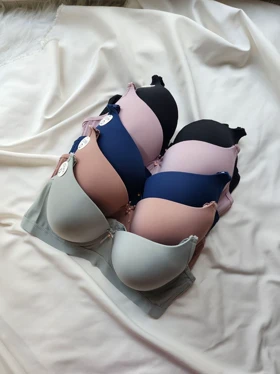 سوتین ابرنازک فنردار کاپ D برند CHANVIEN LEEN کد: 19006