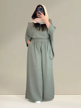 ست شومیز شلوار تابان