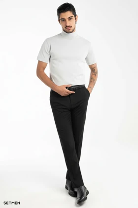 یقه اسکی مردانه آستین کوتاه