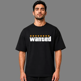 تیشرت طرح تحت تعقیب جی تی ای wanted gta