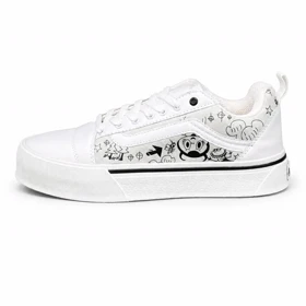 کفش کتانی مردانه ونس اولداسکول کنو کاستوم سفید Vans oldskool Knu
