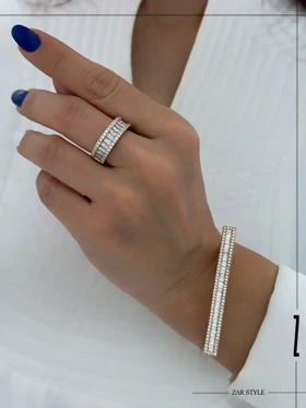 انگشتر زنانه حلقه نگین باگتی