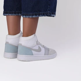 کتانی مستر مدل NIKE air jordan سفید طوسی کد 0001