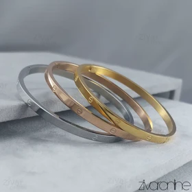 پک دستبند النگویی کارتیر سه رنگ باریک 40087