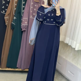 کفتان و پیراهن بلند زنانه پاپیون