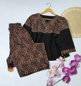 ست کراپ شلوار مدل ماهورا کد 50259 (کد 1)