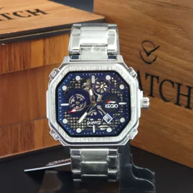 ساعت مچی مردانه کی جیو Kegio K015 تمام استیل با قفل پروانه ای ضامن دار