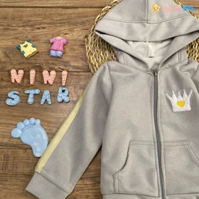 ست سویشرت شلوار دخترانه مدل تاج جنس عالی