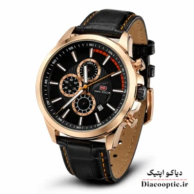 ساعت مچی مردانه اورجینال موتور ژاپنی برند مینی فوکوس سه موتور مدل Mf0129G.02 بند چرم
