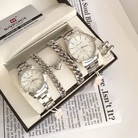 ست کامل ساعت دستبند انگشتر زنانه مردانه 430540640
