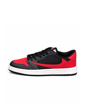 کفش کتانی مردانه مدل نایکی ترویس مشکی قرمز سرمه ای Nike travis