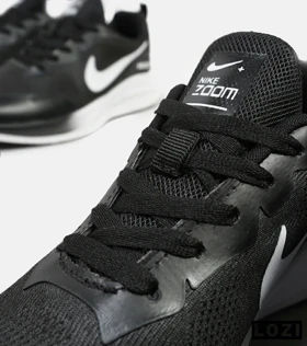 کفش کتانی مردانه و زنانه مشکی سفید Nike air zoom