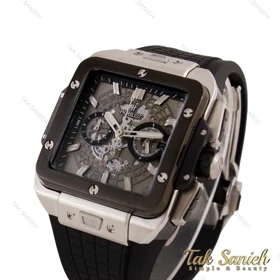 ساعت هابلوت مردانه مزبعی سیلور مشکی پشت شیشه ای Hublot-5571-G