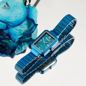 ساعت زنانه مستطیلی Fencci 880 (آبی)