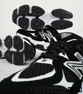 کفش کتانی بزرگ پا مشکی سفید NEW BALANCE 9060