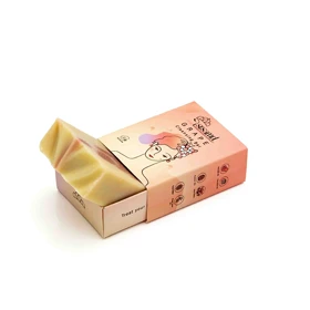 صابون روغن هسته انگور دست‌ساز سزامول مناسب پوست حساس و مستعد خشکی حاوی روغن هسته انگور وزن 80 گرم