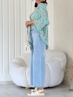 شومیز گل‌گلی