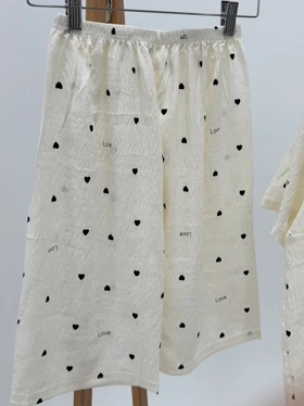 ست لباس راحتی بلوز و شلوارک کد 107