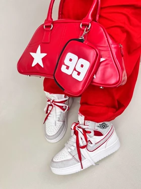 کتانی ونس ساق‌دار زنانه ایر جردن وان رد فانتوم jordan 1 RED fantom کد 912