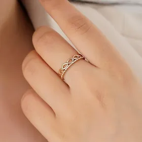 انگشتر زنانه ژوپینگ دو رج زنانه