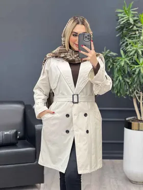 بارانی شش دکمه ژیله گرد بلند