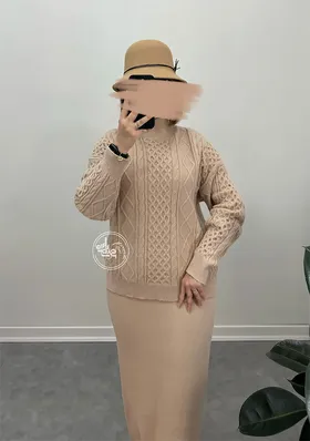 ست بلوز دامن بافت