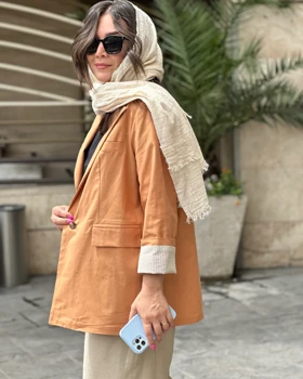 کت لینن با رنگبندی