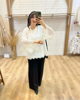 شومیز قلاب‌بافی