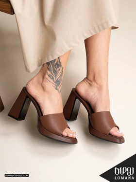 صندل پاشنه وارداتی آلدو ماکروفایور لومانا - کد 2801