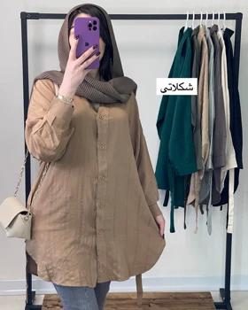 مانتو قواره دار و جلو دکمه دار