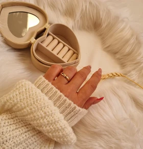 رینگ ساده طلایی ژوپینگ