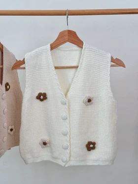 وست بافت گل‌دار کد 2