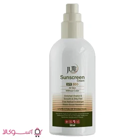 کرم ضد آفتاب ژوت پمپی مناسب انواع پوست مدل without color حجم 100 میل
