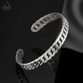 دستبند بنگل مردانه Linx Chain Cuff Bracelet S1