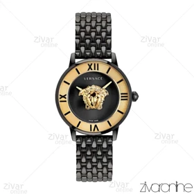 ساعت ورساچه لامدوسا زنانه صفحه مشکی طلایی 104772