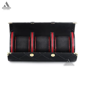 جعبه ساعت چرمی Leather Travel Watch Case 3-K2