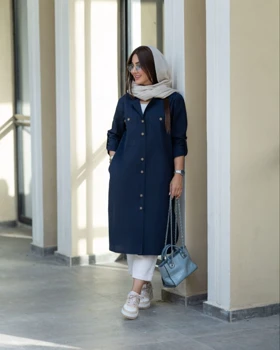 مانتو بلند مدل آوینا 2 کد 1574