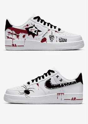 کتانی کاستوم طرح ایرفورس هالووین spider halloween کد 261085
