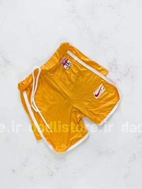 شورتک ورزشی نخ پنبه نواردوزی نایک NIKE