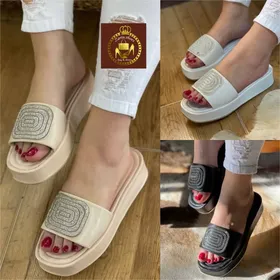 صندل دمپایی روفرشی نگینی زنانه F 28