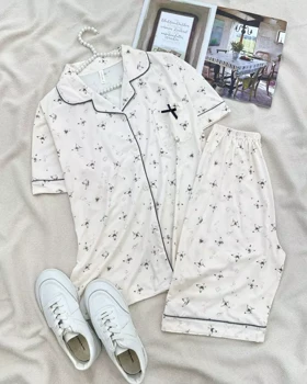 ست پیراهن و شلوارک پروانه کد 5536