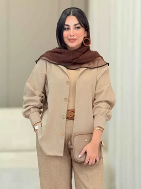 مانتو بغل سه دکمه الیسا
