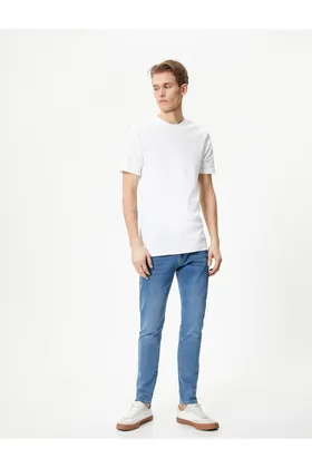 شلوار جین Skinny Fit - Michael Jean 4SAM40236ND