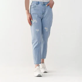 شلوار جین مام فیت کد 391