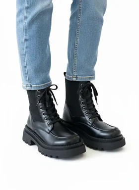 نیم بوت زنانه رزمری مدل Rosse merry Flat Ankle Boots SH5902